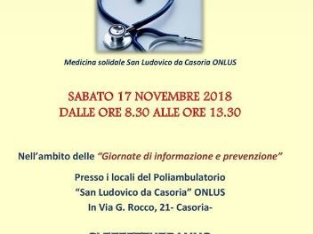 Visite gratuite a Casoria. L’ambulatorio di medicina solidale “San Ludovico” in prima linea