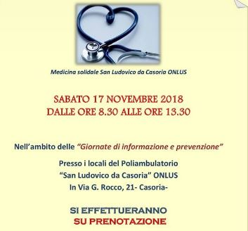 Visite gratuite a Casoria. L’ambulatorio di medicina solidale “San Ludovico” in prima linea