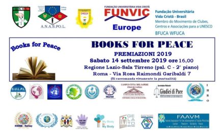 “Margherita Candia una vita per la Pace” al premio Books for Peace 2019