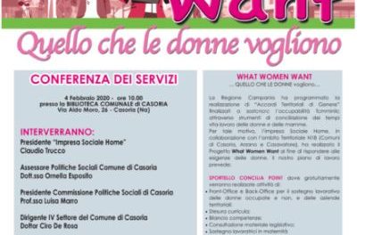 Casoria, parte il progetto What Woman Want