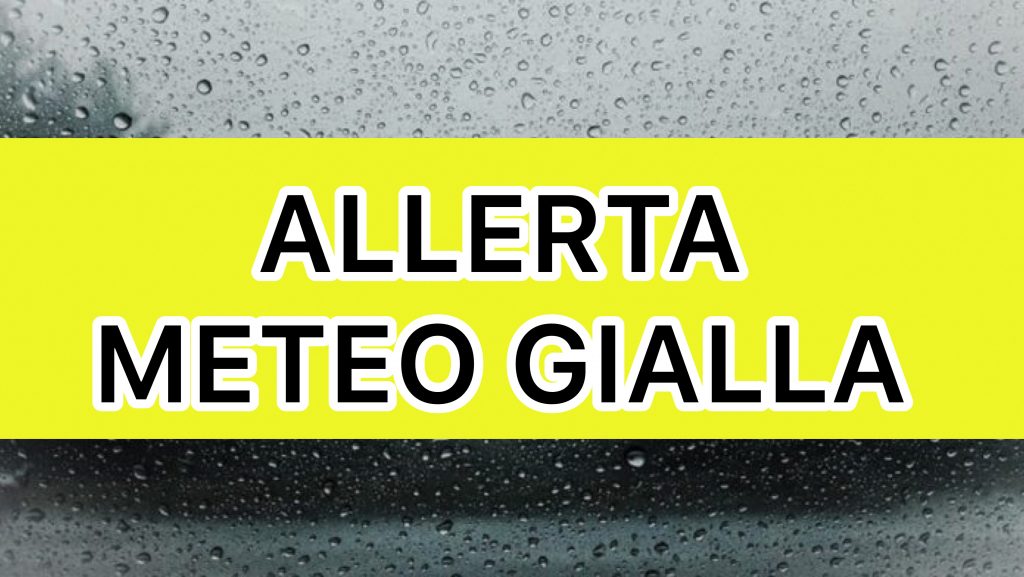 Allerta meteo gialla in Campania per domani