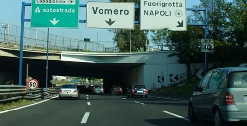 Tangenziale di Napoli: chiusa al traffico la rampa di via Cilea al Vomero, gli orari