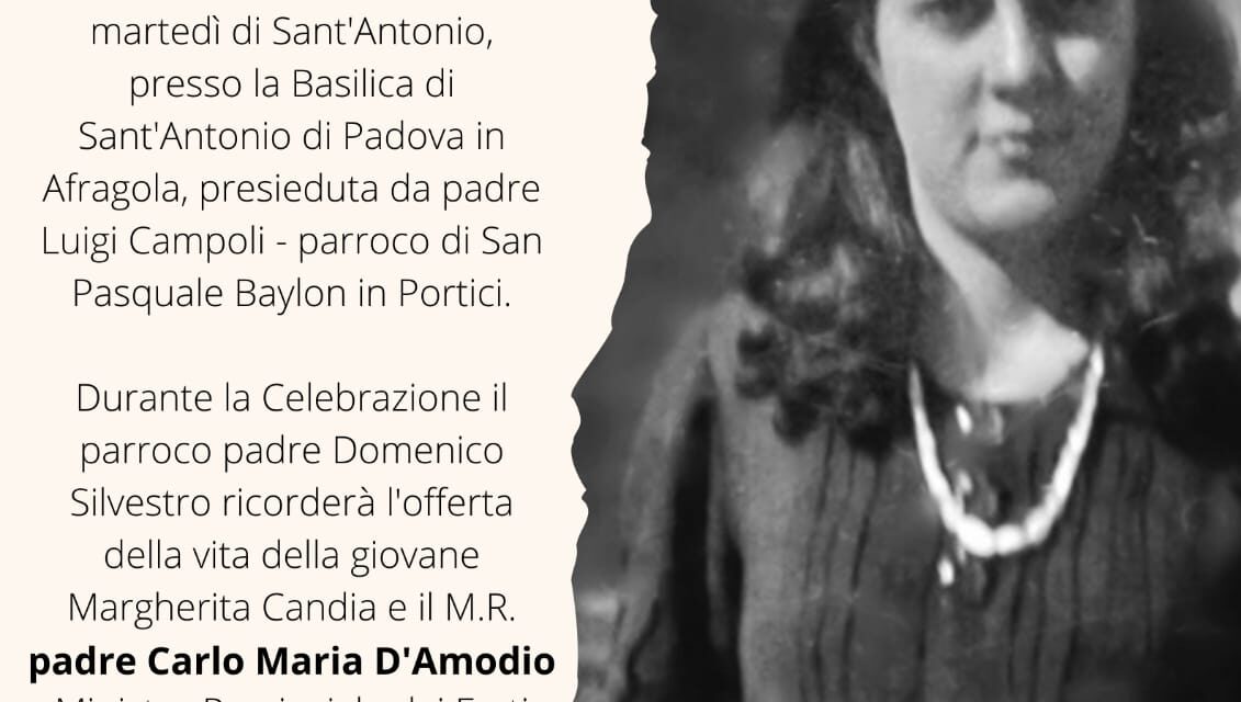 Afragola ricorda la giovane Margherita Candia con l’inaugurazione di un suo Quadro in Basilica