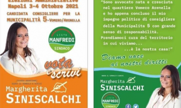 Incontriamo l’avvocato Margherita Siniscalchi candidata alla V Municipalità Vomero: “Impegno e determinazione per migliorare Napoli”