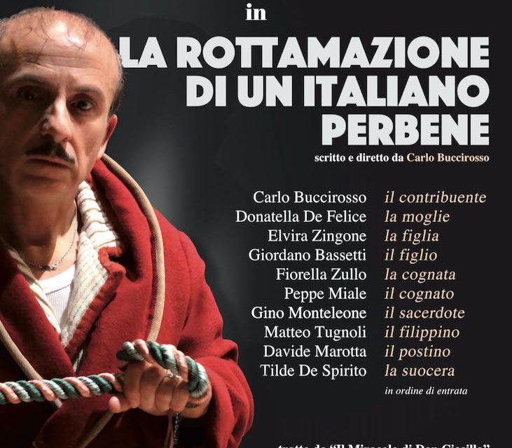 Napoli. Il Teatro Augusteo alza il sipario: si riparte con Carlo Buccirosso nello spettacolo “La rottamazione di un italiano perbene”