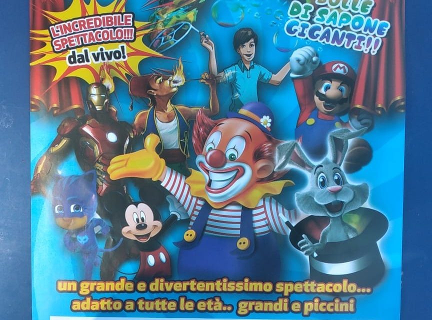 Cardito. Nel Parco Taglia un grande spettacolo per i bambini. Il sindaco: “Regaliamo momenti di gioia”