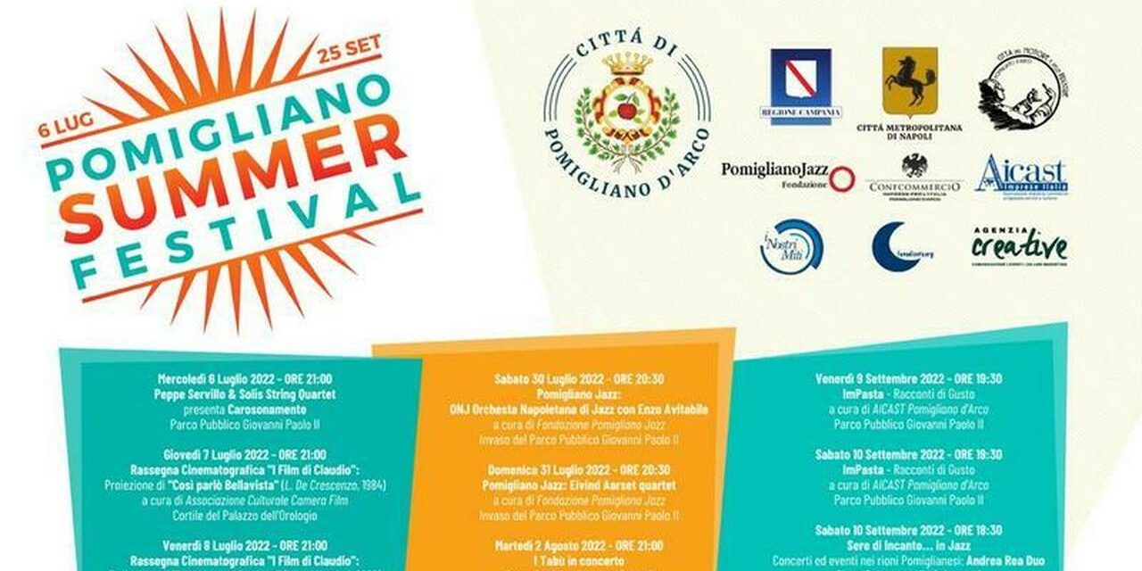 Pomigliano Summer Festival 2022: il programma della kermesse