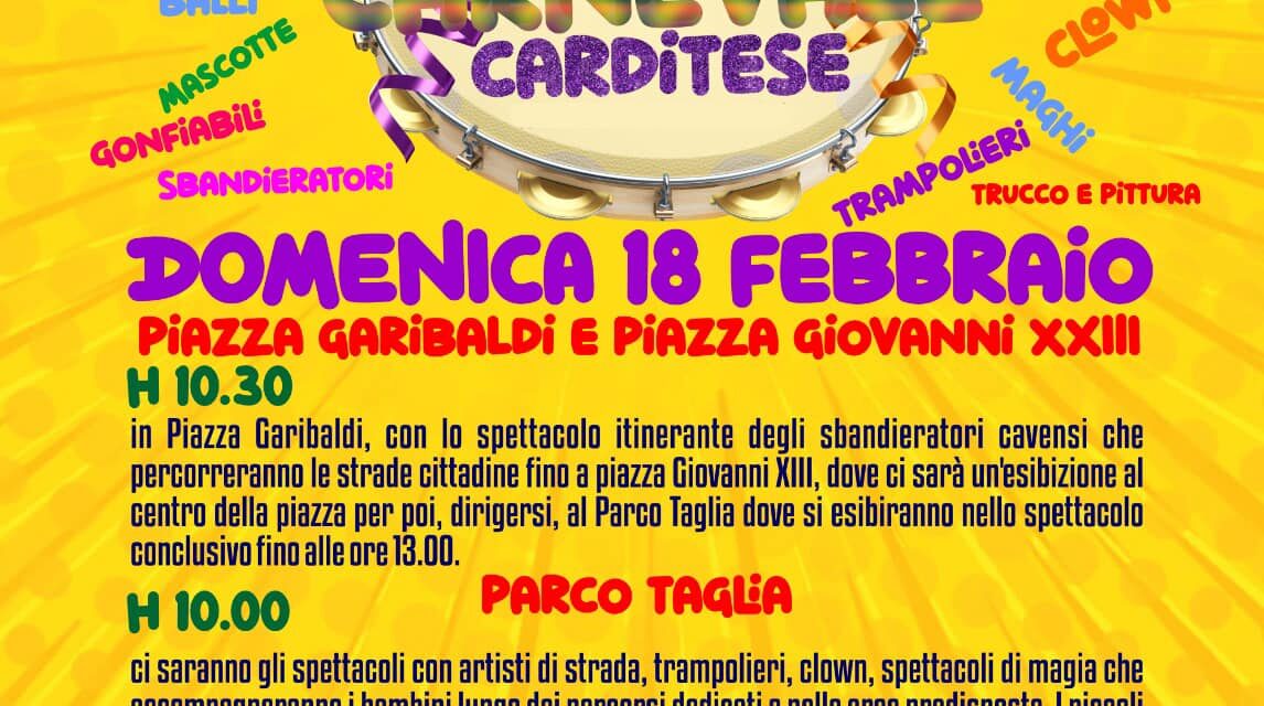 Domenica 18 febbraio al Parco Taglia di Cardito arriva il carnevale: sfilate, animazioni e fiabe