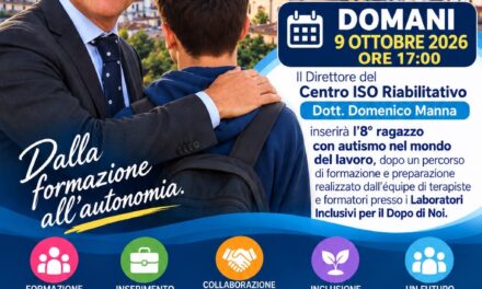 SANT’ANASTASIA, CITTÀ INCLUSIVA: DOMANI L’8° RAGAZZO CON AUTISMO ENTRA NEL MONDO DEL LAVORO